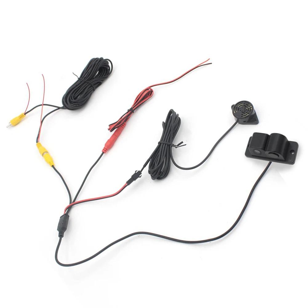 2in1 Car Parking Reversing Sensor Rear View Camera Kit with High Quality Material and Rh95% MAX Working Temperature
