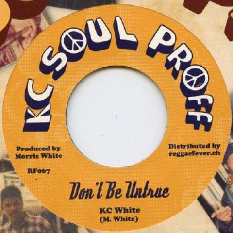 7-дюймовая пластинка KC WHITE - Не будь неверным RF067 KC Soul Puff/Re 1977 Европа Регги, Ска и Даб