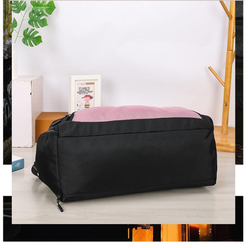 New Leisure Sports Fitness Bag Unisex Fashion High Capacity Short Distance Travel Bag Dry and Wet Separation Independent Shoe Pocket Nylon Luggage Bag
