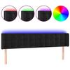 VidaXL LED Headboard Bedroom Furniture Double Bed Accessory Head of Bed Frame Interior Black 3123726