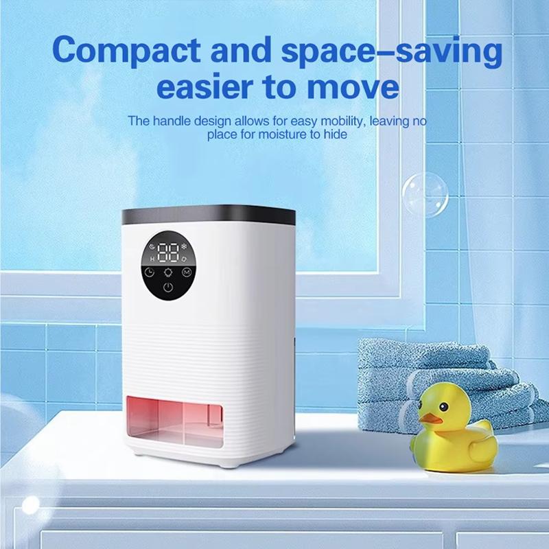 Dehumidifier Water Full Self-Stop Digital Display Screen Intelligent Touch Control Adjustment Efficient Dehumidification