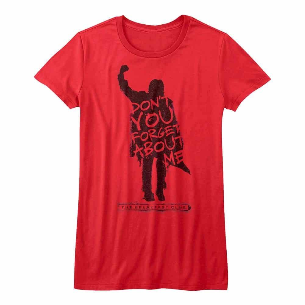 Breakfast Club Forget Silhouette Women's Red T Shirt