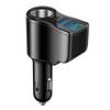 Двойной USB Автомобильное зарядное устройство Цифровой дисплей Автомобильное одно на три Прикуриватель 66 Вт Автомобильное многофункциональное зарядное устройство