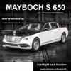 1/32 Mercedes Benz Maybach S650 Роскошный автомобиль Металлическая литая модель автомобиля украшения центральной консоли автомобиля Коллекционируйте модели автомобилей подарки
