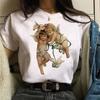 Новая модная женская футболка с принтом ангела, женская футболка Harajuku Kawaii с героями мультфильмов, повседневная футболка с короткими рукавами, одежда