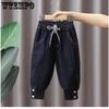 Boys' Pants Spring and Autumn Styles Children's Jeans Leg Binding Pants