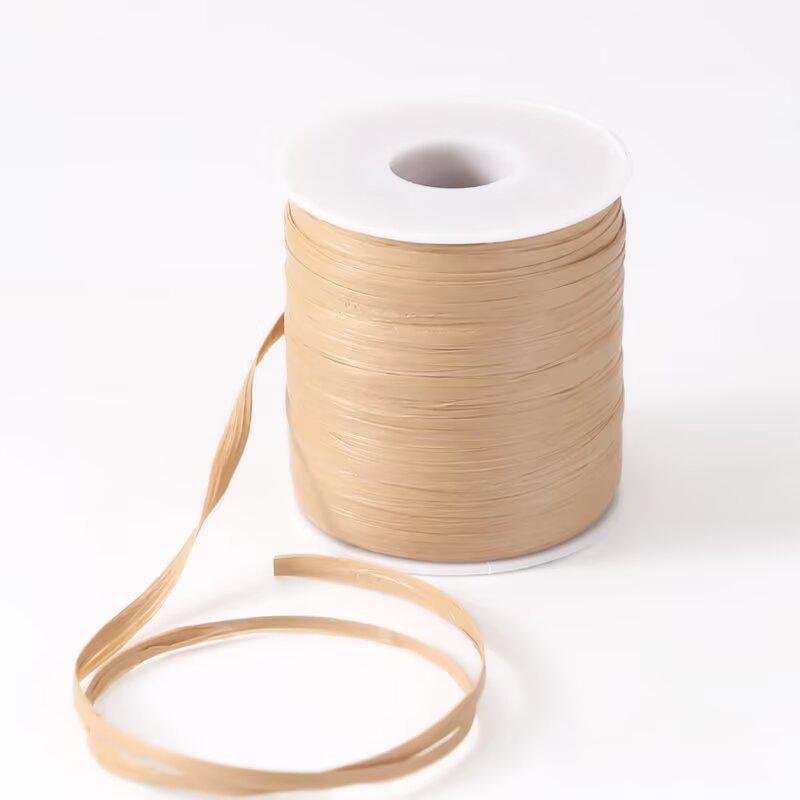 120 м/рулон бумажные нитки ручной работы Лафит хлопок трава нить летняя рафия соломенная пряжа для вязания крючком 50 г