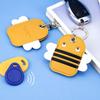 Airtag Cartoon Gift Access Control Card Cover Badge Card Holders With Keychain Protective Sleeve