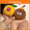 Orange Plush Sausage Keychain Toy Cartoon Stuffed Doll For Cute Gift Student