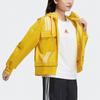adidas Повседневная спортивная куртка на молнии с капюшоном Женские куртки Желтый GP0627