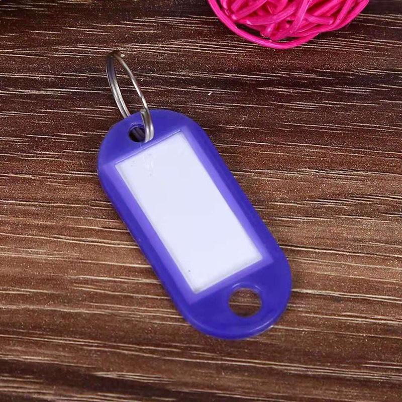 Colorful Plastic Key Tags for Handwritten Labels and Luggage, Small Gift Keychains