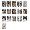 Realistic Cat Face Socks 3D Cat Print Animal Socks Breathable Funny Casual Socks Gag Gifts for Cat Lovers Men Women