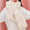 Soft Plush Faux Fur Scarf Imitation Rabbit Fur Neck Protector Fashion Shawl Scarves  for Winter