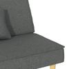 Sofa Bed Dark Gray Fabric