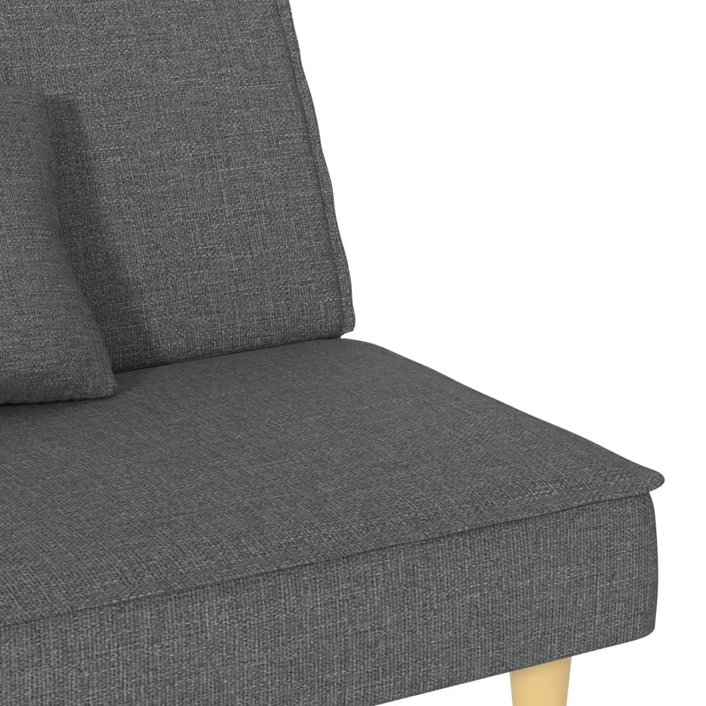 Sofa Bed Dark Gray Fabric