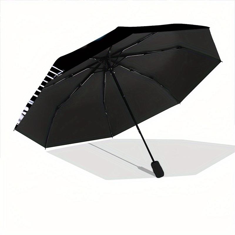 1pc Power Rangers Automatic Folding Umbrella, Portable Collapsible Design, 8-Rib Iron Frame,, All-Season Casual Outdoor Accessory for Christmas Birthd
