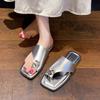 Fashion Fashion Flat Women's Slippers 2025 New  Ring Toe Sandals Summer Shoes for Women Casual Large Size 35-43 Flip Flops Women