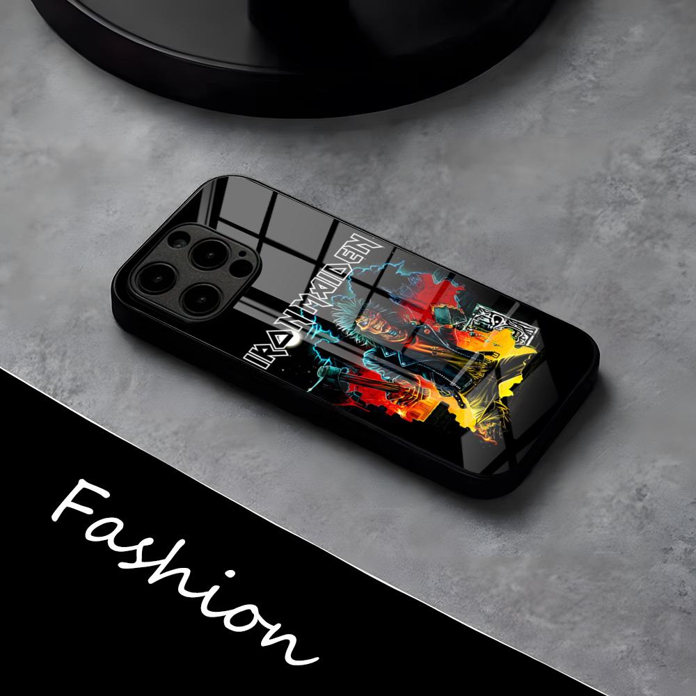 Чехол для телефона R-Run-To-The-H-Hills-Iron-M-MaidenES для iPhone 17 Pro Max 16 15 14 Pro Max 13 11 X Xs Xr 8 7Plus Стеклянная крышка