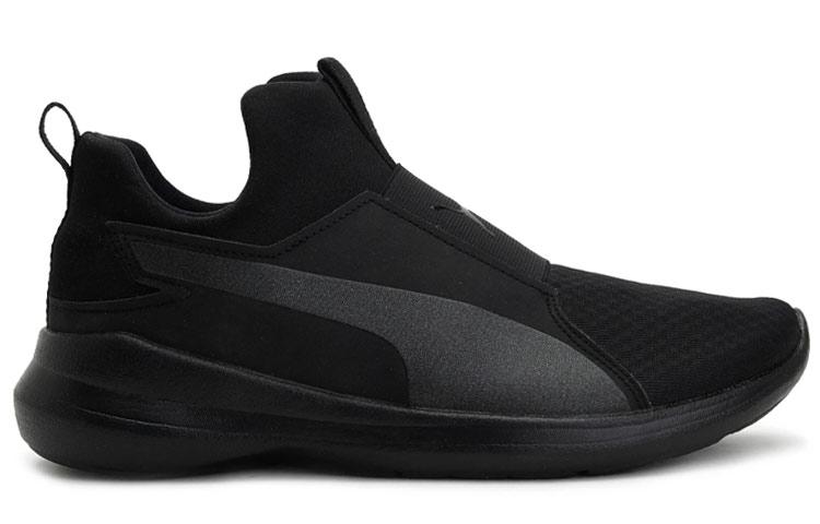 Women's Sneakers PUMA Rebel Comfortable Cushioning, Wear Resistant Low top Running Shoes Women's Pure Black