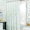 Shower Curtains 180cm Floral Printed PEVA Fabric Classic with Hooks Water Resistant Bathroom Curtain Scenic Modern Style 71 Inch