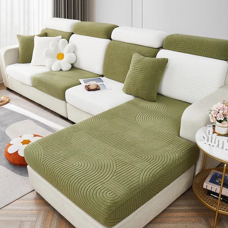 Жаккардовый чехол для подушки на сиденье дивана, эластичный съемный регулируемый чехол для дивана, чехлы для дивана, защита для мебели для домашних животных и детей