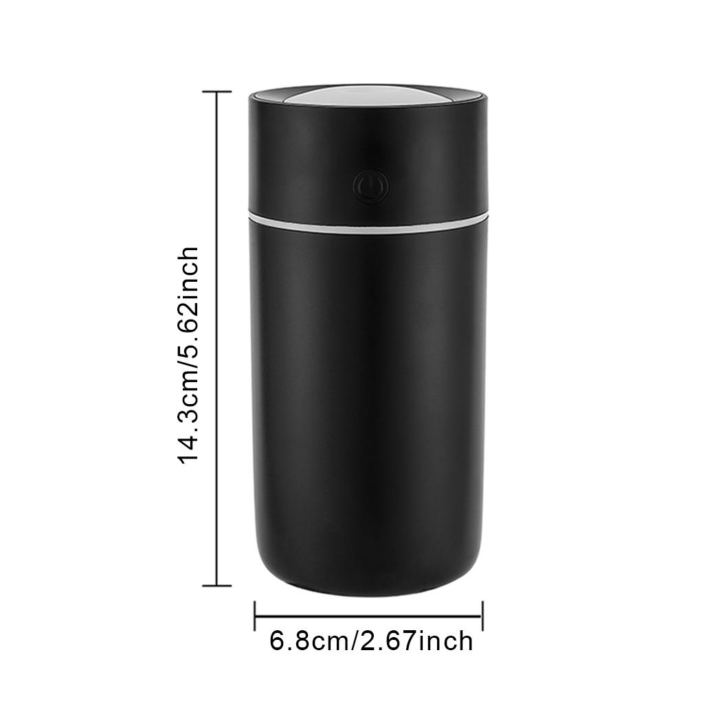 320 мл Мини-автомобильный увлажнитель воздуха Портативный освежитель воздуха со светодиодной подсветкой Ночник USB-питание Масляный диффузор для салона автомобиля Аксессуары