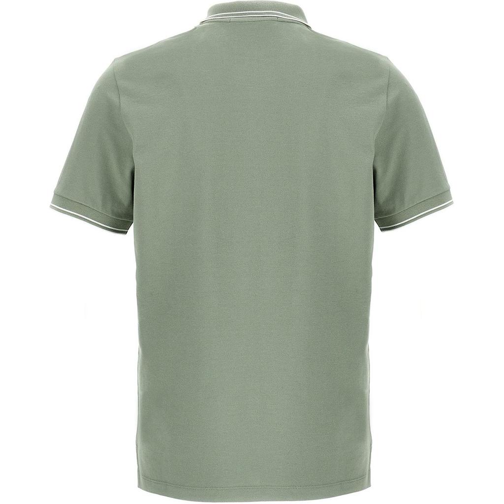 Stone Island Logo Patch Slim Fit Polo Shirt Men tops Green K1S1522002SCS0018-V0055