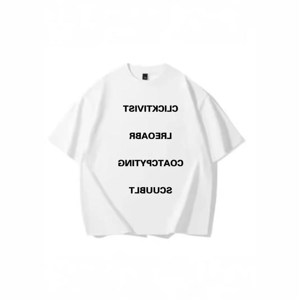 Trendy American Black Oversized Slim Fit Short-Sleeve T-Shirt for Women & Couples