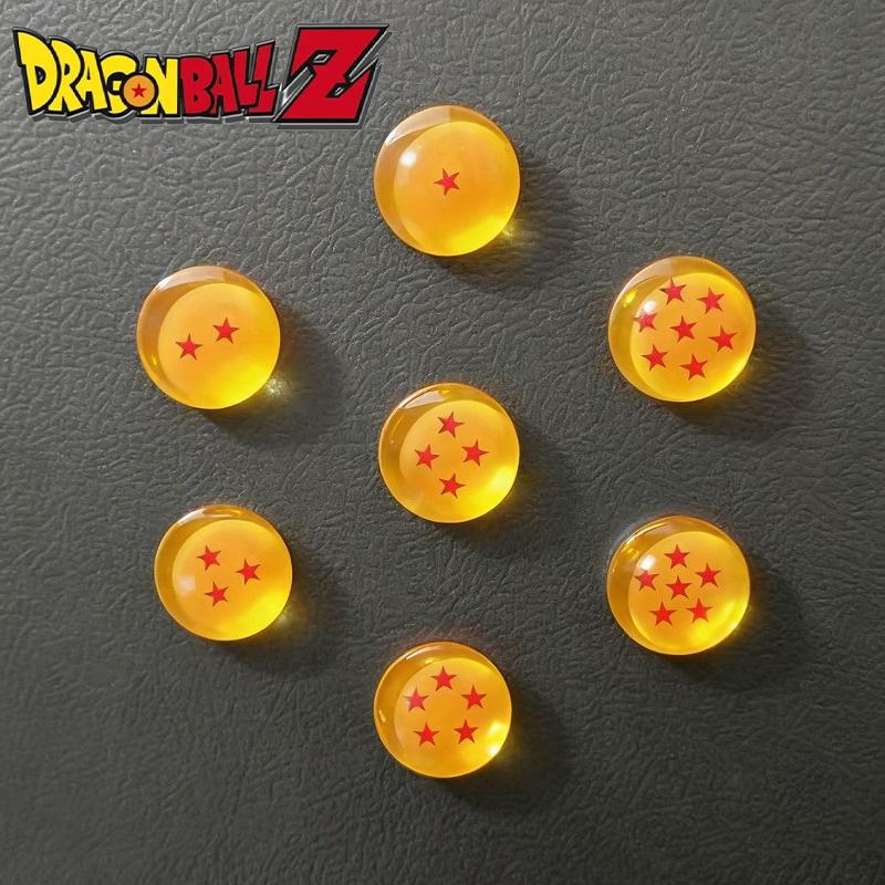 Dragon Ball Fridge Magnets 1-7 Star Anime Cartoon Creativity Round Magnets Office Whiteboard Message Home Kitchen Decor Gift