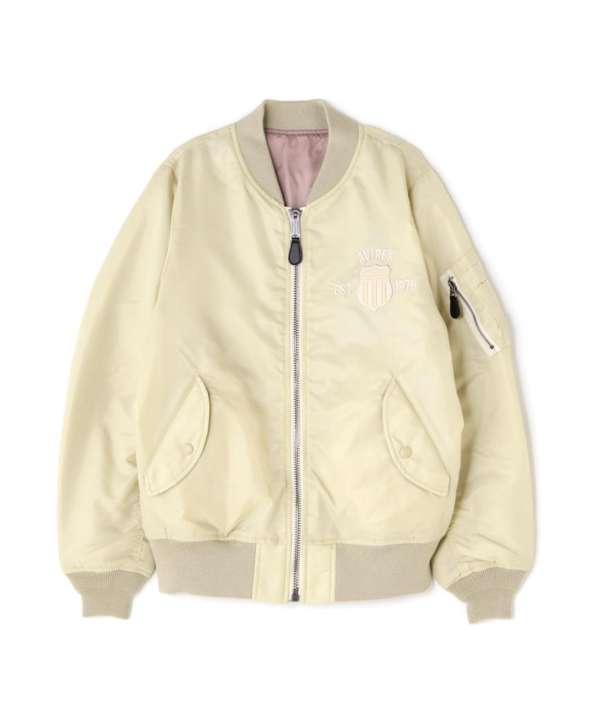 AVIREX SIGNATURE LOGO MA-1 S beige 783-4252605