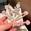 5Pcs Pearl Mermaid Hairpins Ocean Series Bang Clip New Barrette Girls