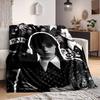 1Pc Gothic Fashion Collage Flannel Blanket, Soft And Comfortable, Casual Warm, Camping Travel, Christmas, Halloween Xmas Gift. G1221