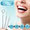 Dental Tools with Metal Case Teeth Cleaning Tools Set Remove Plaque Oral Care Hygiene Kit with Tongue Scraper Tartar Scraper Gu