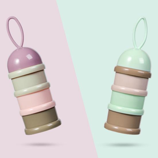 Коробка для упаковки сухого молока Портативный 3-слойный контейнер для закусок Пищевой пластик Легкий