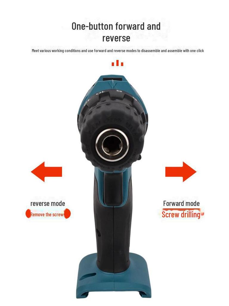 Cordless High-Power Handheld Lithium Battery Electric Drill