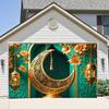 Eid Party Theme Traditional Background Ramadan Mubarak Decor Moon Star for Islamic Muslim Kareem Eid Al Adha Prop Gift Poster