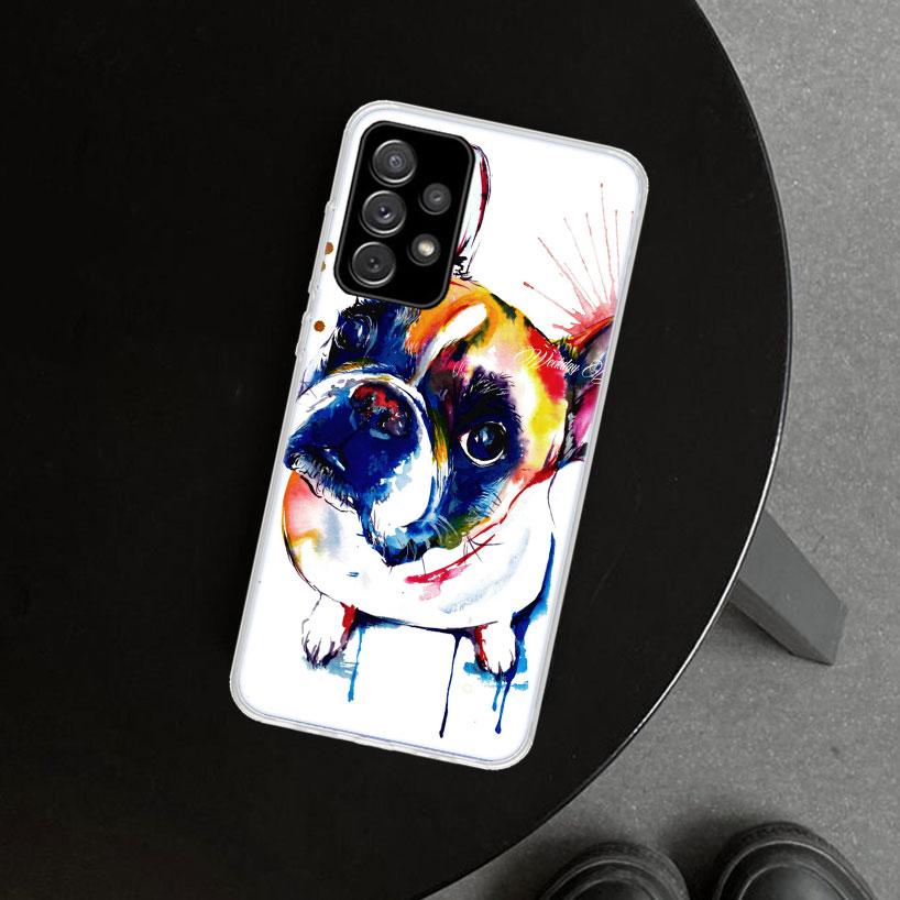 French Bulldog Dog Animal Phone Case for Samsung Galaxy A17 A16 A26 A36 A56 A57 A37 A15 A25 A35 A55 A14 A24 A34 A54 A13 A23 A33