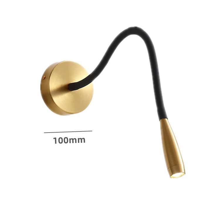 Светодиодный гибкий настенный светильник для чтения на гибкой ножке, современный настенный светильник для спальни, прикроватный светильник, точечные светильники для инженерного кабинета отеля