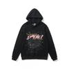 Unisex Oversized Hooded Sweatshirt With Foil Letter Print Winter Warm Cotton Pullover Youth Casual Streetwear