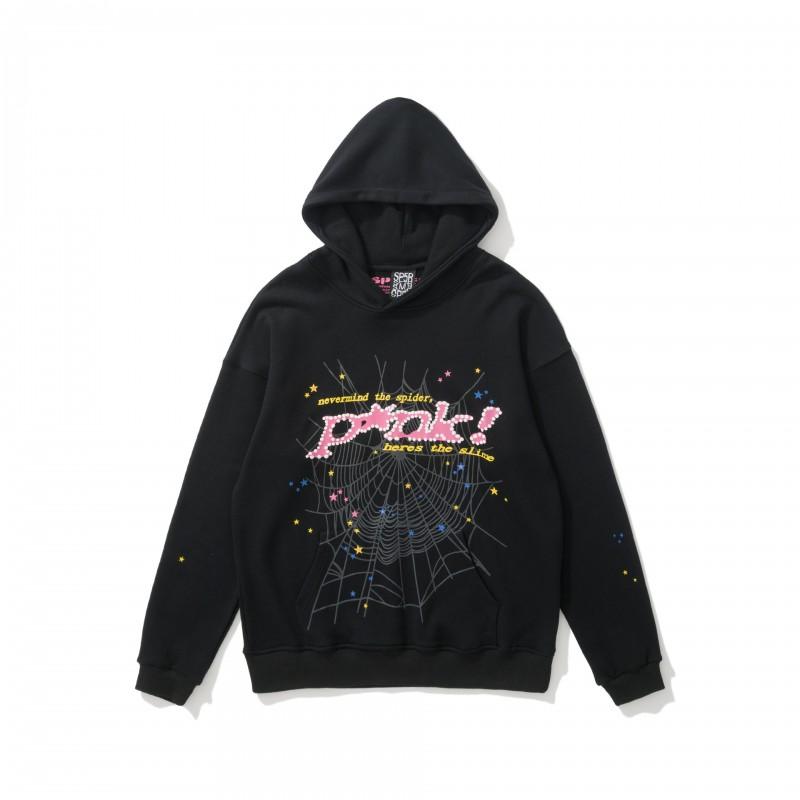 Unisex Oversized Hooded Sweatshirt With Foil Letter Print Winter Warm Cotton Pullover Youth Casual Streetwear