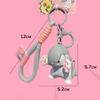 Cartoon Small Shark Cat Keychain Cute Car Key Ring Fashionable Schoolbag Pendant  Student