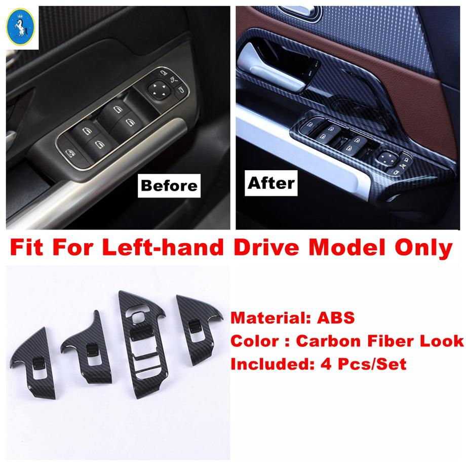 ABS Auto Door Handle Bowl / Armrest Window Glass Lift Button Switch Panel Cover Trim For Mercedes-Benz GLA 220 H247 - 2024