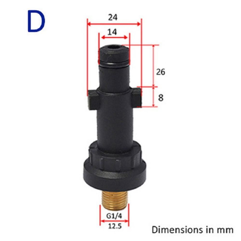 Foam Generator Snow Foam Pressure Washer Spray Torch Nozzle External Thread Adapter Quick Connector