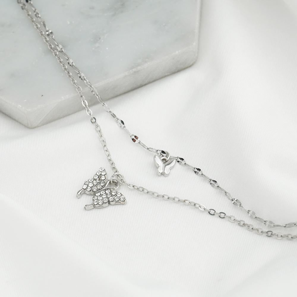 Elegant Personality Butterfly Anklet Gold and Silver Ankle Chain Suitable for Women's Anklets Jewelry Gifts