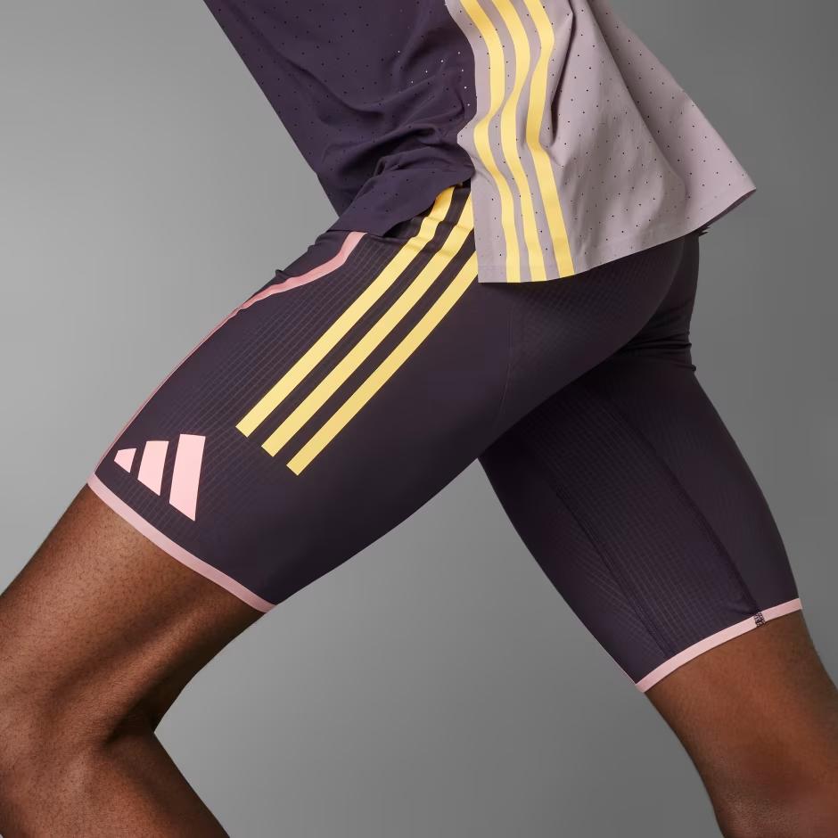 Adidas Adizero Promo Running Series Slim Fit Удобные повседневные спортивные шорты мужские шорты фиолетовые IN1119