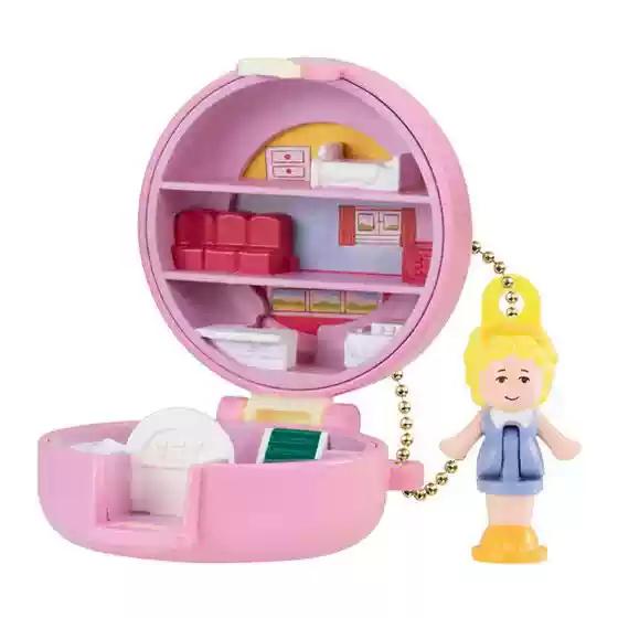 Bandai Оригинальный брелок Polly Pocket Мини-шкатулка Очаровательная ретро-игрушка 90-х Коллекционный Кавайный Подарок Украшения для Взрослых
