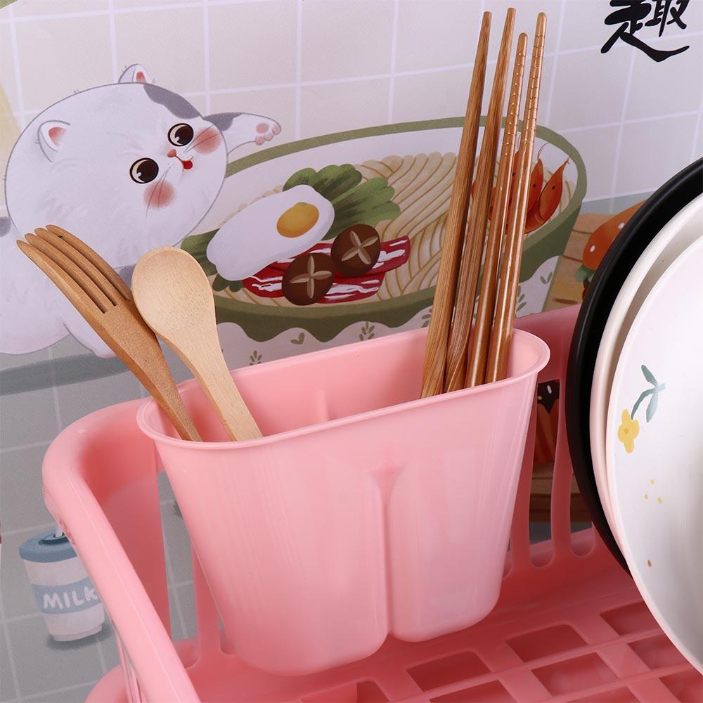 Прочная посуда Подставка для сушки Пластиковая корзина для хранения Доска для сушки посуды Подставка для сушки палочек для еды