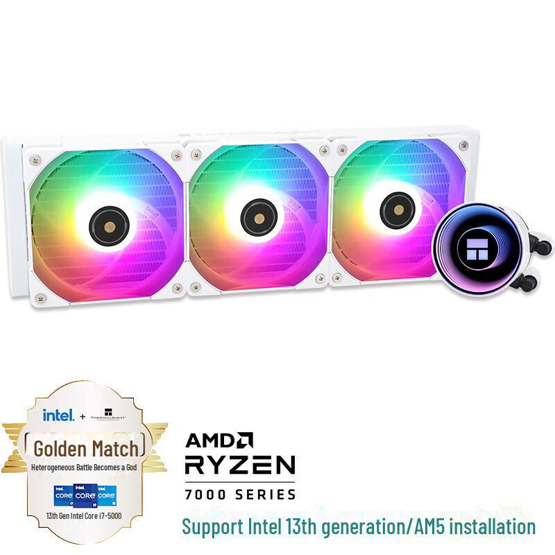 Водяной кулер для процессора Limin ARGB FN240/FN360, черный и белый