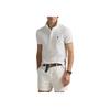 Polo Ralph Lauren Ss24 Вышитая хлопковая футболка-поло с коротким рукавом и логотипом Pony для мужчин белая 710791505-002