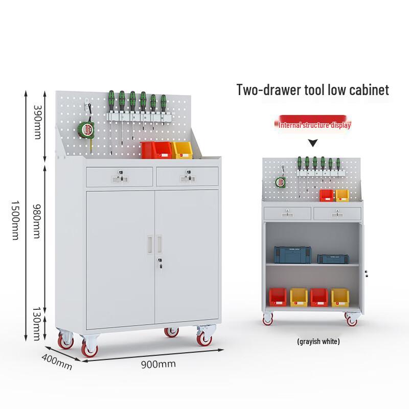 Heavy-Duty Metal Tool Storage Cabinet for Workshop and Garage.